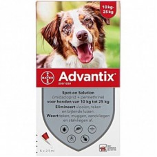 Advantix Bayer (Адвантікс) для собак 10-25 кг (4 піпетки)