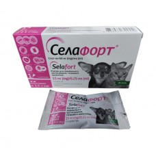 Селафорт краплі спот-он для собак і котів до 2,5 кг (1 піпетка)