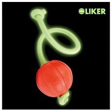 Світиться м'яч на шнурку для собак LIKER LUMI, 9см