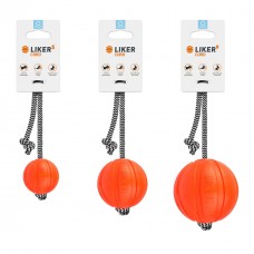 М'яч на шнурку для собак LIKER CORD, 7 см