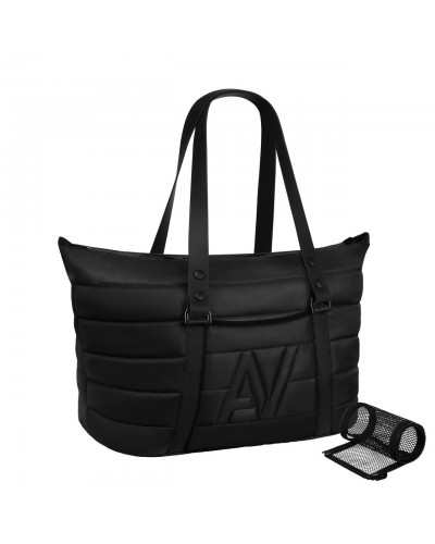 Сумка-переноска AiryVest черная, 38х29х21см