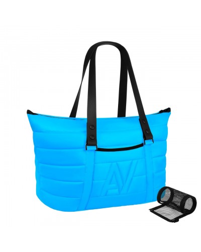 Сумка-переноска AiryVest голубая, 38х29х21см