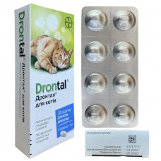 Дронтал (Bayer) для котів 24 таб, (1таб/4кг)