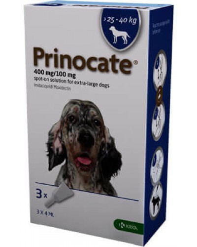 Prinocate  для собак 25-40 кг 3шт проти бліх,кліщів і глистів