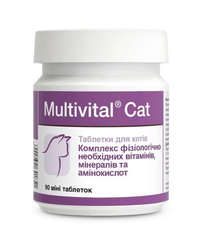 Dolfos Multivital Cat 90таб Мультивитал - Вітамінно-мінеральний комплекс для кішок