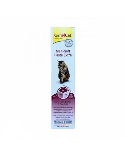 GimCat Malt-Soft Extra 20г - паста для виведення шерсті для кішок