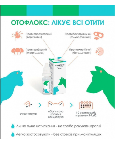 Отофлокс краплі вушні 10 мл