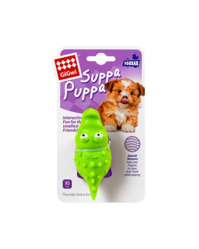 Іграшка для собак Крокодильчик з пищалкою GiGwi Suppa Puppa, гума, 9 см