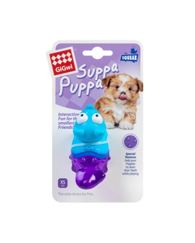 Іграшка для собак Лисиця з пищалкою GiGwi Suppa Puppa, гума, 9 см