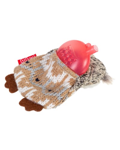 Іграшка для собак Сова з пищалкою GiGwi Plush, текстиль, 10 см
