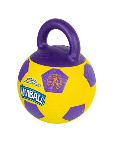 Іграшка для собак М'яч футбольний з ручкою GiGwi Ball, гума, 26 см