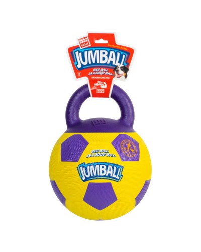 Іграшка для собак М'яч футбольний з ручкою GiGwi Ball, гума, 26 см