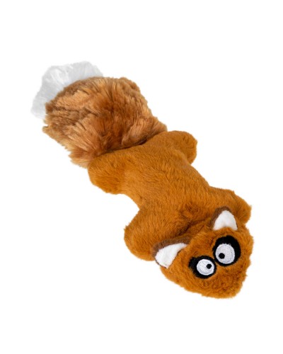 Іграшка для собак Білка з 2-ма пищалками GiGwi Plush, плюш, штучне хутро, гума, 24 см