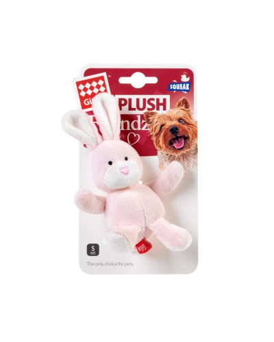 Іграшка для собак Заєць з пищалкою GiGwi Plush, плюш, 11 см