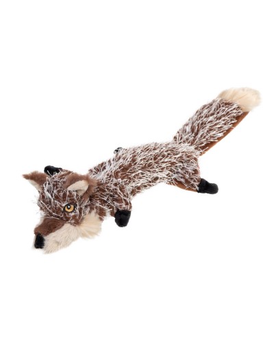 Іграшка для собак Вовк з пищалками GiGwi Plush, текстиль, 37 см