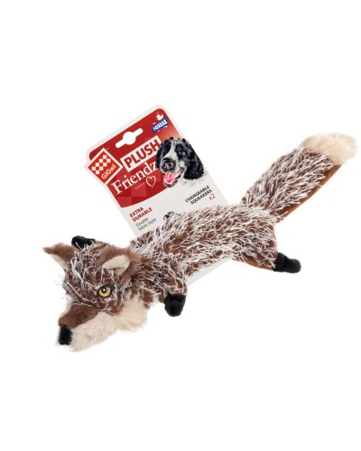 Іграшка для собак Вовк з пищалками GiGwi Plush, текстиль, 37 см