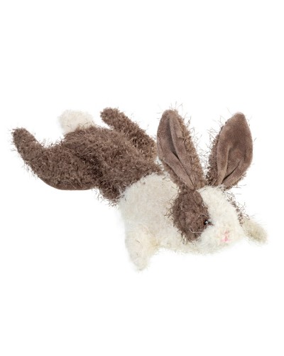 Іграшка для собак Заєць, шкурка з пищалкою GiGwi Plush, текстиль, 47 см