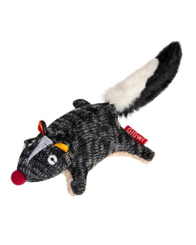 Іграшка для собак Скунс з пищалкою GiGwi Plush, текстиль, 9 см