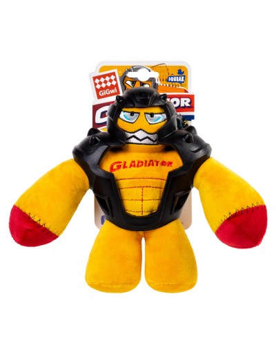 Іграшка для собак Гладіатор у гумовому шоломі GiGwi Gladiator, текстиль, гума, 21 см