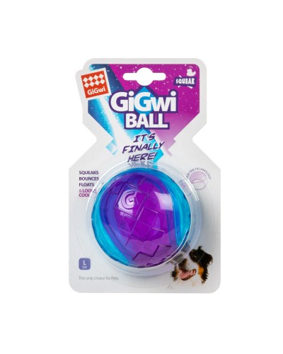 Іграшка для собак М'яч з пищалкою GiGwi BALL, гума, 8 см