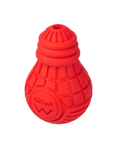 Іграшка для собак Лампочка резинова GiGwi Bulb Rubber, гума, M, червона