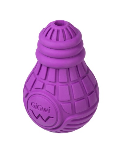 Іграшка для собак Лампочка резинова GiGwi Bulb Rubber, гума, L, фіолетова
