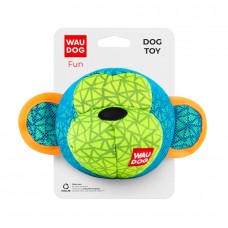 Іграшка для собак WAUDOG Fun, "Мавпа",  Ш 16 см, Дл 10 см блакитний