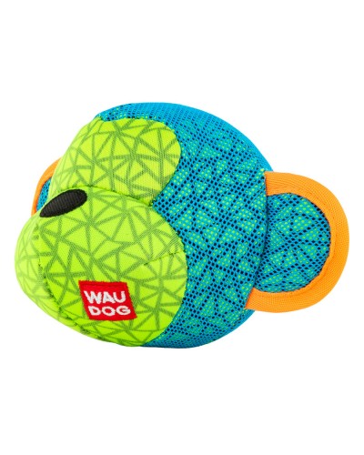 Іграшка для собак WAUDOG Fun, "Мавпа",  Ш 16 см, Дл 10 см блакитний