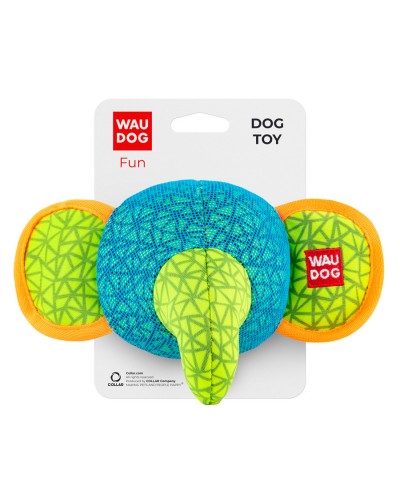 Іграшка для собак WAUDOG Fun, "Слон", Ш 20 см, Д 14 см блакитний