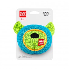 Іграшка для собак WAUDOG Fun, "Ведмідь", Ш 12 см, Д 11 см блакитний