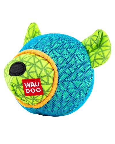 Іграшка для собак WAUDOG Fun, "Ведмідь", Ш 12 см, Д 11 см блакитний
