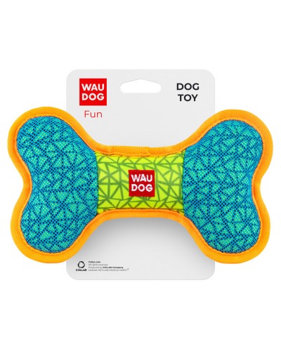 Іграшка для собак WAUDOG Fun, "Кістка", Ш 20 см, Д 12 см блакитний