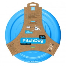 Ігрова тарілка для апортировки PitchDog, діаметр 24 см блакитний