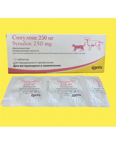 Synulox (Сінулокс) 250 мг (10 таб)